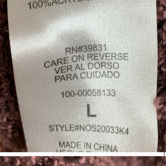 Purple peplum mesh sweater - Picture 4 of 4